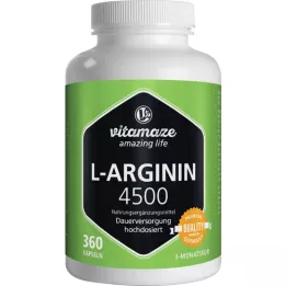 L-ARGININ HOCHDOSIERT 4500 mg kapslid, 360 tk