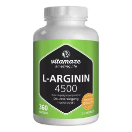 L-ARGININ HOCHDOSIERT 4500 mg kapslid, 360 tk