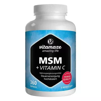 MSM suur annus + C-vitamiini kapslid, 360 tk