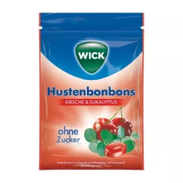 WICK Metsik kirss & Eukalüptikompvekid ilma suhkruta, 72 g