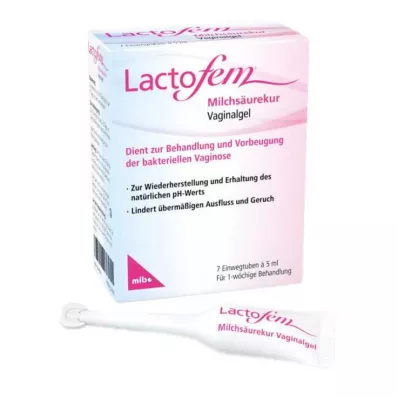 Lactofem piimhapperavi tupegeel, 7x5 ml