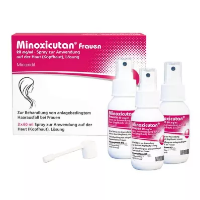 Minoxicutan® naiste 20 mg/ml pihusti, 3X60 ml