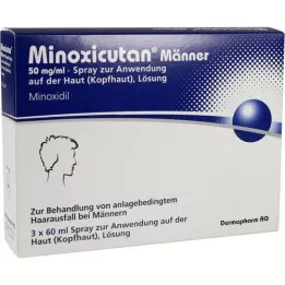 MINOXICUTAN Mehed 50 mg/ml sprei, 3X60 ml