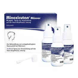 MINOXICUTAN Mehed 50 mg/ml sprei, 3X60 ml
