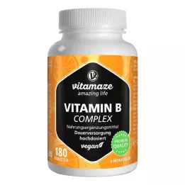 VITAMIN B COMPLEX suure annusega vegan tabletid, 180 tk
