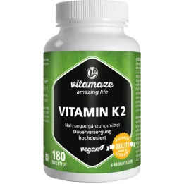 VITAMIN K2 200 μg suure annusega vegan tabletid, 180 tk