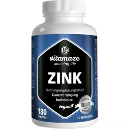 ZINK 25 mg suures annuses vegan tabletid, 180 tk