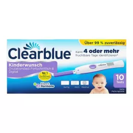 CLEARBLUE Ovulatsioonitest täiustatud &amp; digitaalne, 10 tk