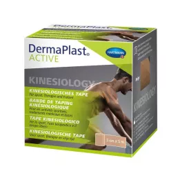 DERMAPLAST Active Kinesiology Tape 5 cmx5 m beež, 1 tk