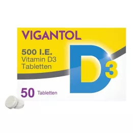 Vigantol 500 RÜ D3-vitamiini tabletid, 50 tk