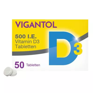 VIGANTOL 500 I.U. D3-vitamiini tabletid, 50 tk