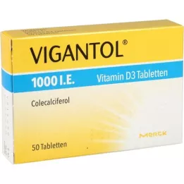 [1000 i.U. D3-vitamiini tabletid, 50 tk