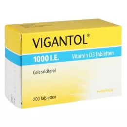 [1000 i.U. D3-vitamiini tabletid, 200 tk