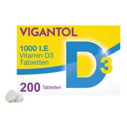 [1000 i.U. D3-vitamiini tabletid, 200 tk
