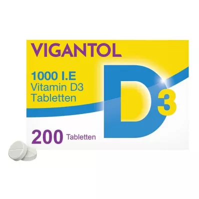 Vigantol 1000 IU D3-vitamiini tabletid, 200 tk
