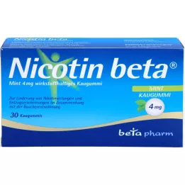 NICOTIN beeta Mint 4 mg toimeainega närimiskumm, 30 tk