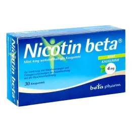 NICOTIN beeta Mint 4 mg toimeainega närimiskumm, 30 tk