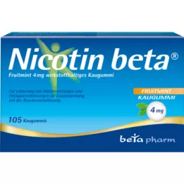 NICOTIN beeta Fruitmint 4 mg toimeainega närimiskumm, 105 tk
