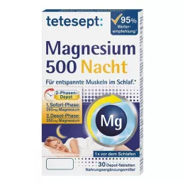 TETESEPT Magneesium 500 ööpäevased tabletid, 30 tk