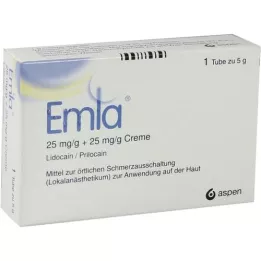 EMLA 25 mg/g + 25 mg/g kreemi + 2 Tegaderm plaastrit, 5 g