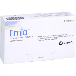 EMLA 25 mg/g + 25 mg/g kreem + 12 Tegaderm Pl., 5X5 g