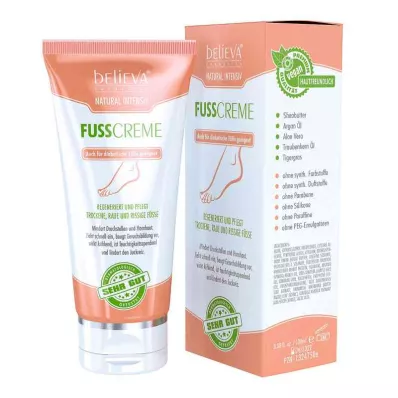 Believa looduslik intensiivne jalahoolduskreem (100 ml)