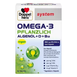 DOPPELHERZ Omega-3 taimse süsteemi kapslid, 60 tk