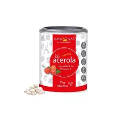 ACEROLA 100% orgaanilised looduslikud C-vitamiini pastillid, 70 g