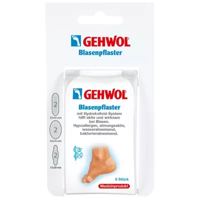 GEHWOL Blisterplaaster assortii, 6 tk