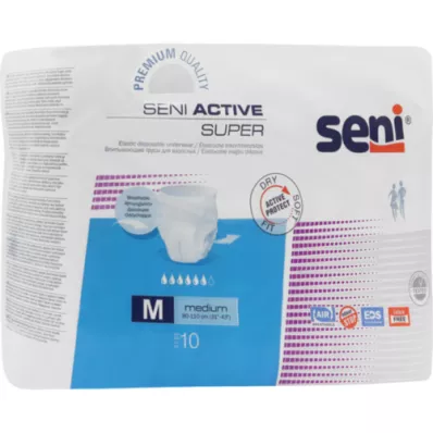 SENI Active Super Incontinence lühikesed ühekordseks kasutamiseks M, 10 tk