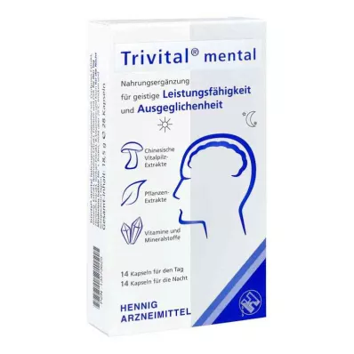 TRIVITAL mentaalsed kapslid, 28 tk TRIVITAL mentaalsed kapslid, 28 tk