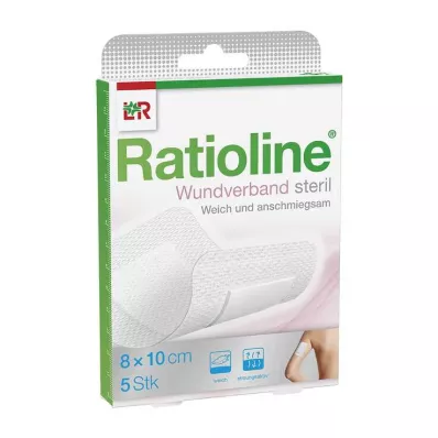RATIOLINE Haavaside 10x8 cm steriilne, 5 tk