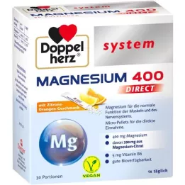 DOPPELHERZ Magneesium 400 DIRECT süsteemipelletid, 30 tk