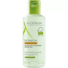 A-DERMA EXOMEGA CONTROL Puhastusgeel 2in1, 200 ml
