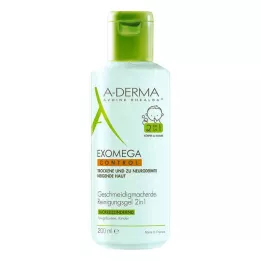 A-DERMA EXOMEGA CONTROL Puhastusgeel 2in1, 200 ml