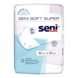 SENI Soft Super voodikaitsetampoon 90x60 cm, 5 tk