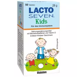 LACTO SEVEN Laste maasika-masika maitsega tablett, 50 tk