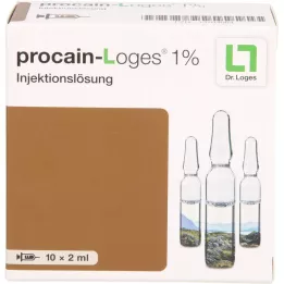 PROCAIN-Loges 1% süstelahus, ampullid, 10X2 ml