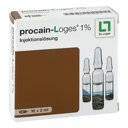 PROCAIN-Loges 1% süstelahus, ampullid, 10X2 ml