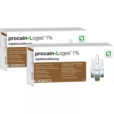 PROCAIN-Loges 1% süstelahus, ampullid, 100X2 ml