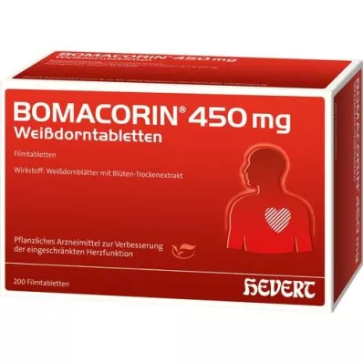 BOMACORIN 450 mg Hawthorn tabletid, 200 tk
