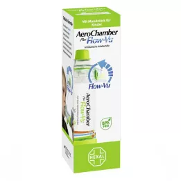 AEROCHAMBER Lapsed koos suukorviga lastele alates 5. eluaastast roheline, 1 tk