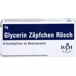 GLYCERIN ZÄPFCHEN Rösch 2 g kõhukinnisuse vastu, 10 tk