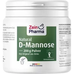 NATURAL D-Mannoos kasest ZeinPharma pulber, 200 g