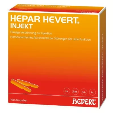 HEPAR HEVERT süstivad ampullid, 100X2 ml