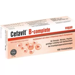 CEFAVIT B-komplektsed õhukese polümeerikattega tabletid, 100 tk