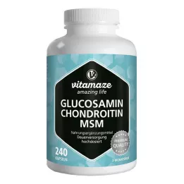 GLUCOSAMIN CHONDROITIN MSM C-vitamiini kapslid, 240 kapslit