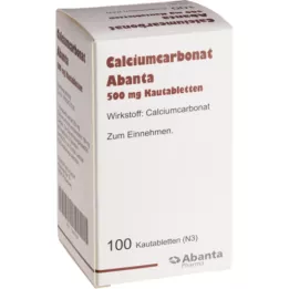 CALCIUMCARBONAT ABANTA 500 mg närimistabletid, 100 tk