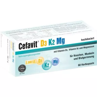 CEFAVIT D3 K2 Mg 2000 I.U. kõvakapslid, 60 tk