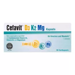 CEFAVIT D3 K2 Mg 2000 I.U. kõvakapslid, 60 tk